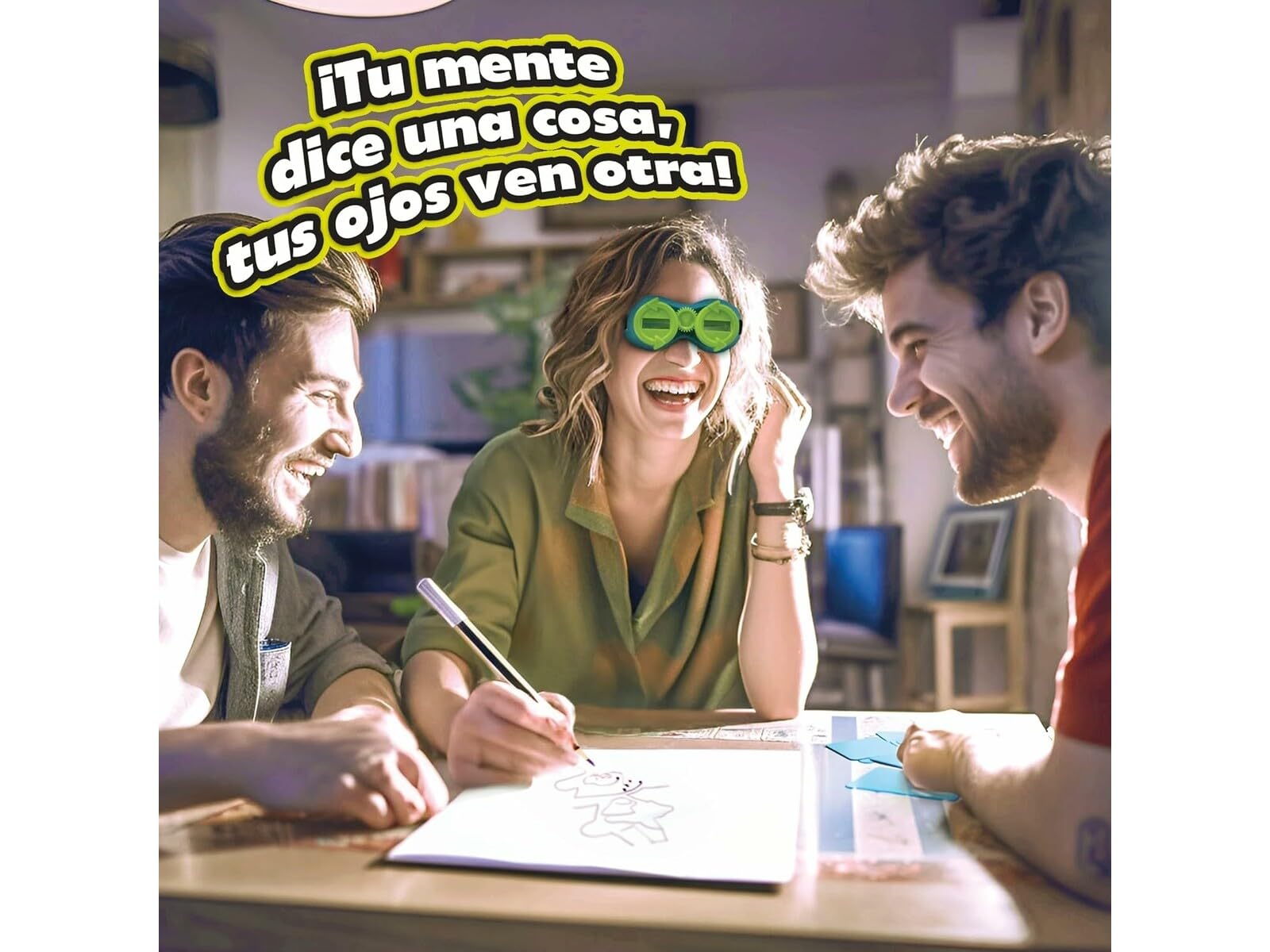 Bizak Visión Imposible Evolution, Juego de desafíos y retos visiuales para Adolescentes con Gafas giratorias y 3 Modos de visión: Invertida, Doble Lateral y Doble girada (63200100)