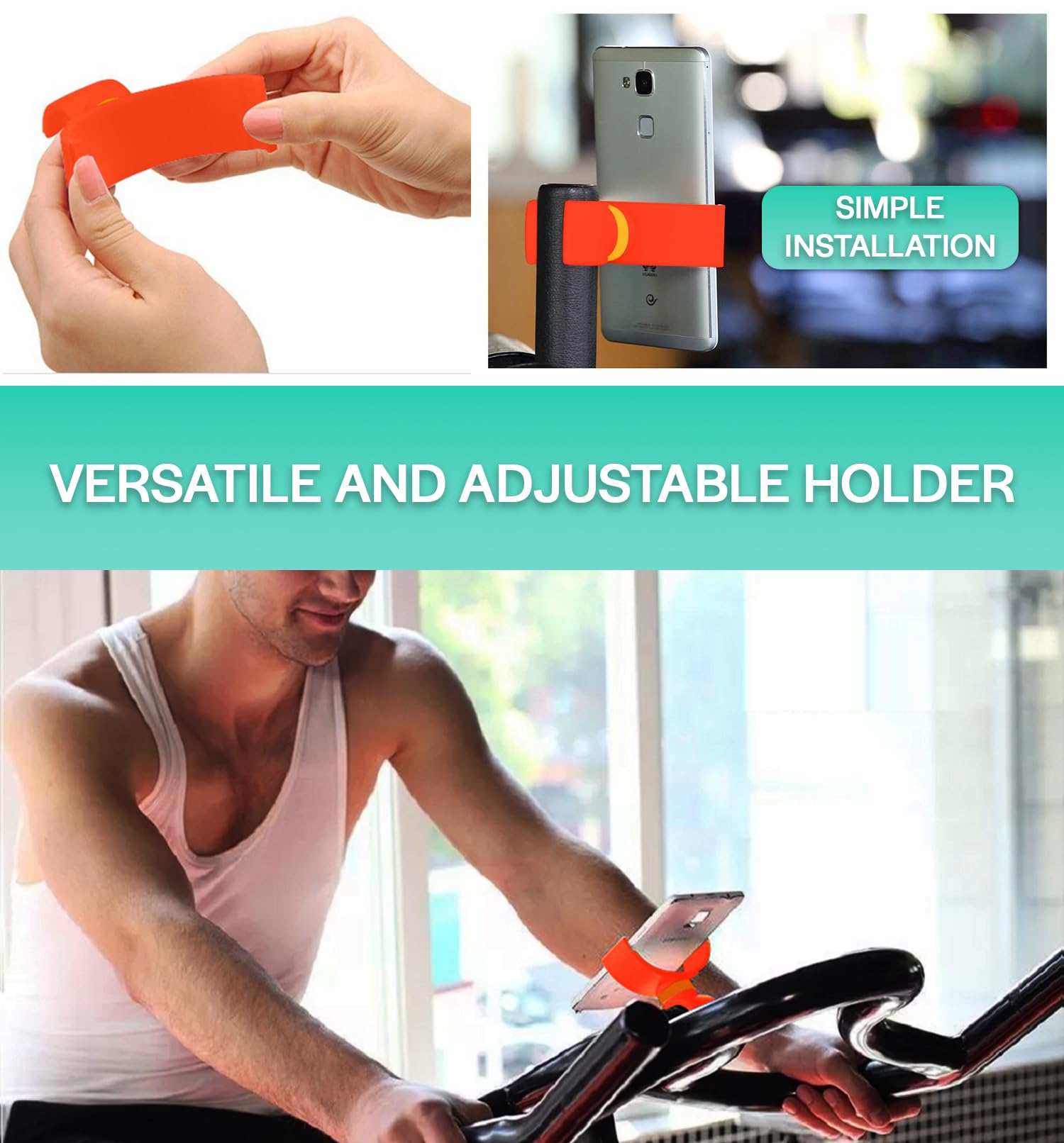 Supporto Telefono Per Cyclette E Tapis Roulant - Regolabile E Sicuro - Foto 8