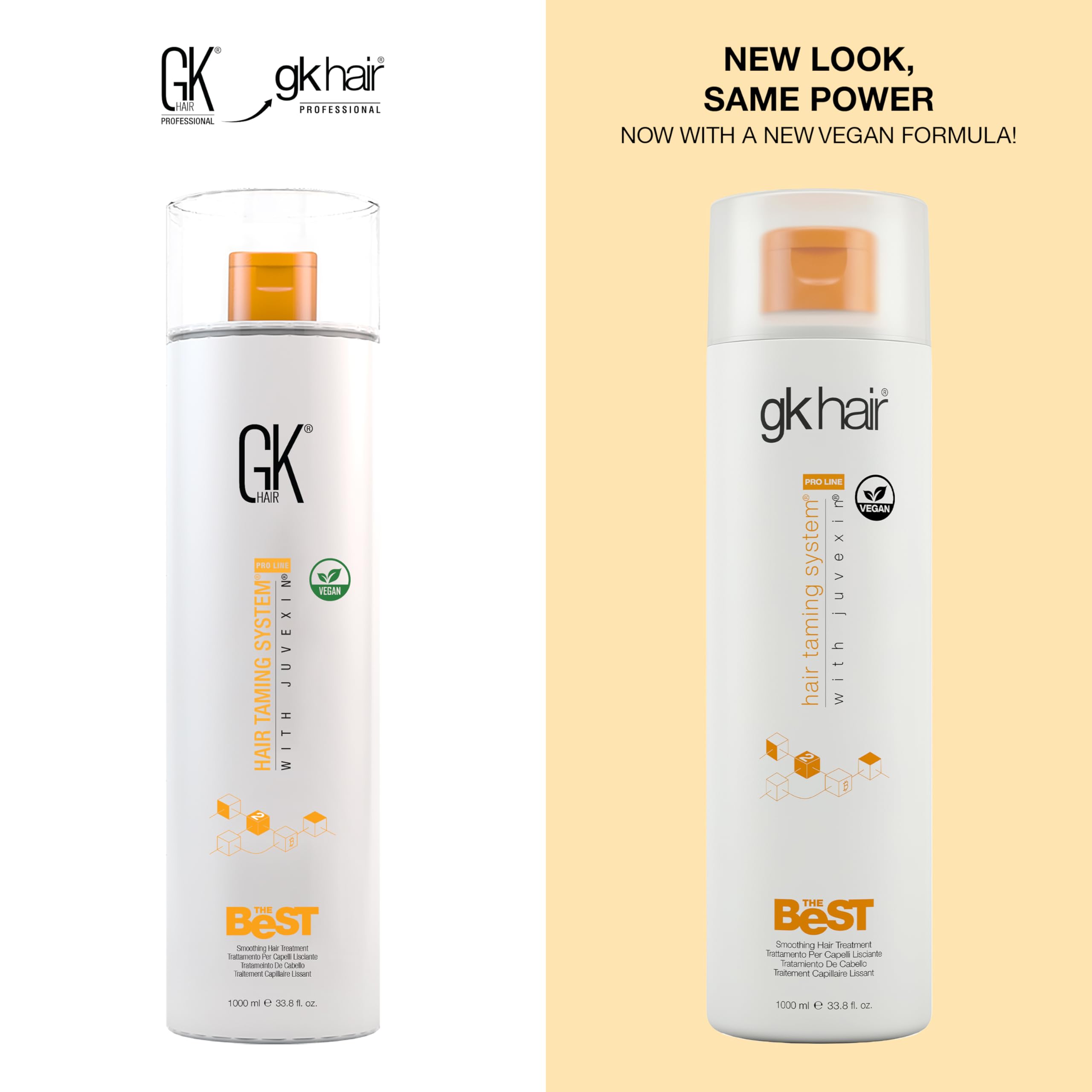 Gk Hair Global Kératine Gkhair Le Meilleur Lissage Cheveux Professionnel/Luttant Contre/Lissage (1000 Ml/1 L Supprime Les Frisottis | Soyeux, Lisse Et Naturel – Sans Formaldéhyde Gratuit , 1000 Ml