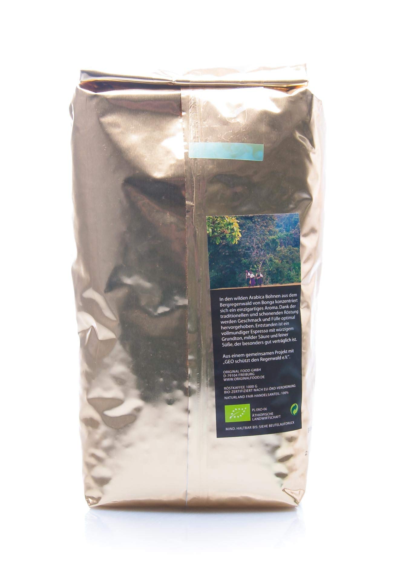 Kaffa Café salvaje bio Espresso granos 1000 g