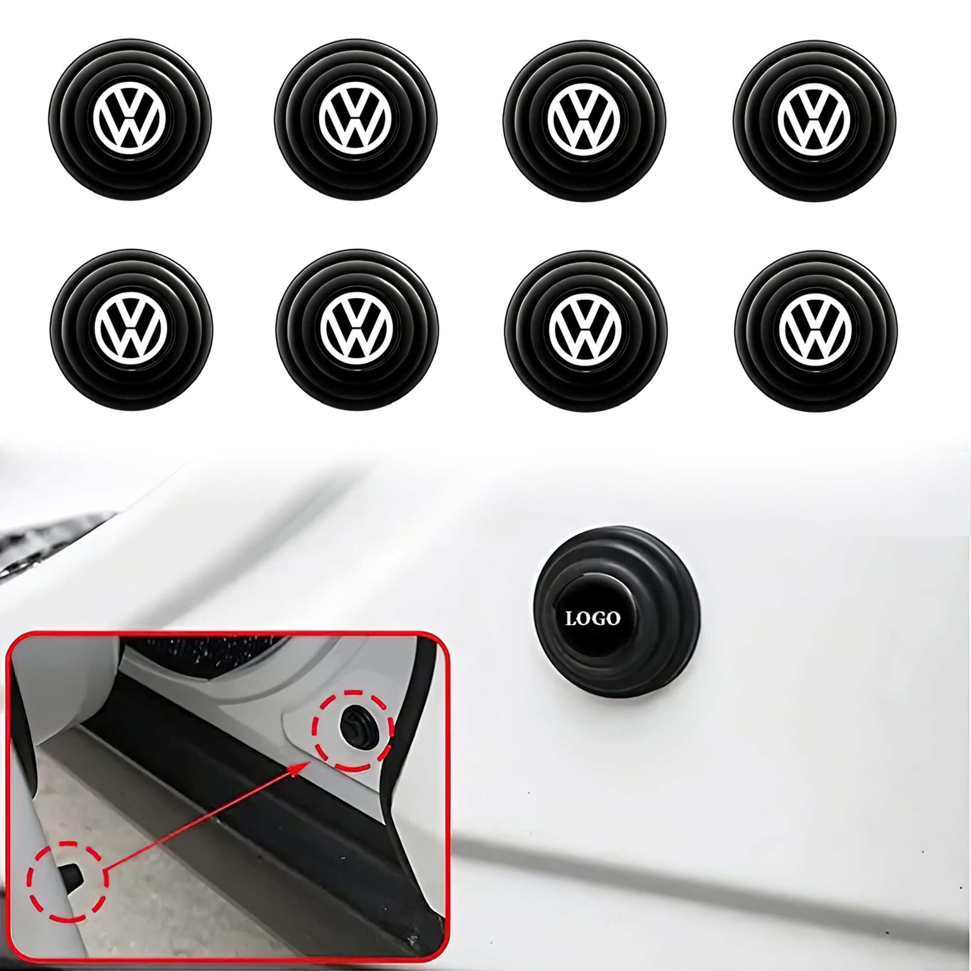 Pivdo Car Shock Absorber Protector Rubber Guard Pads Car Door Accessories and Gadgets for Enhanced Shock Absorption Virtus, Taigun, Tiguan, ID.4, Polo, Vento, Ameo, Jetta (B0CG1HSVJW) Amazon Price History, Amazon Price Tracker