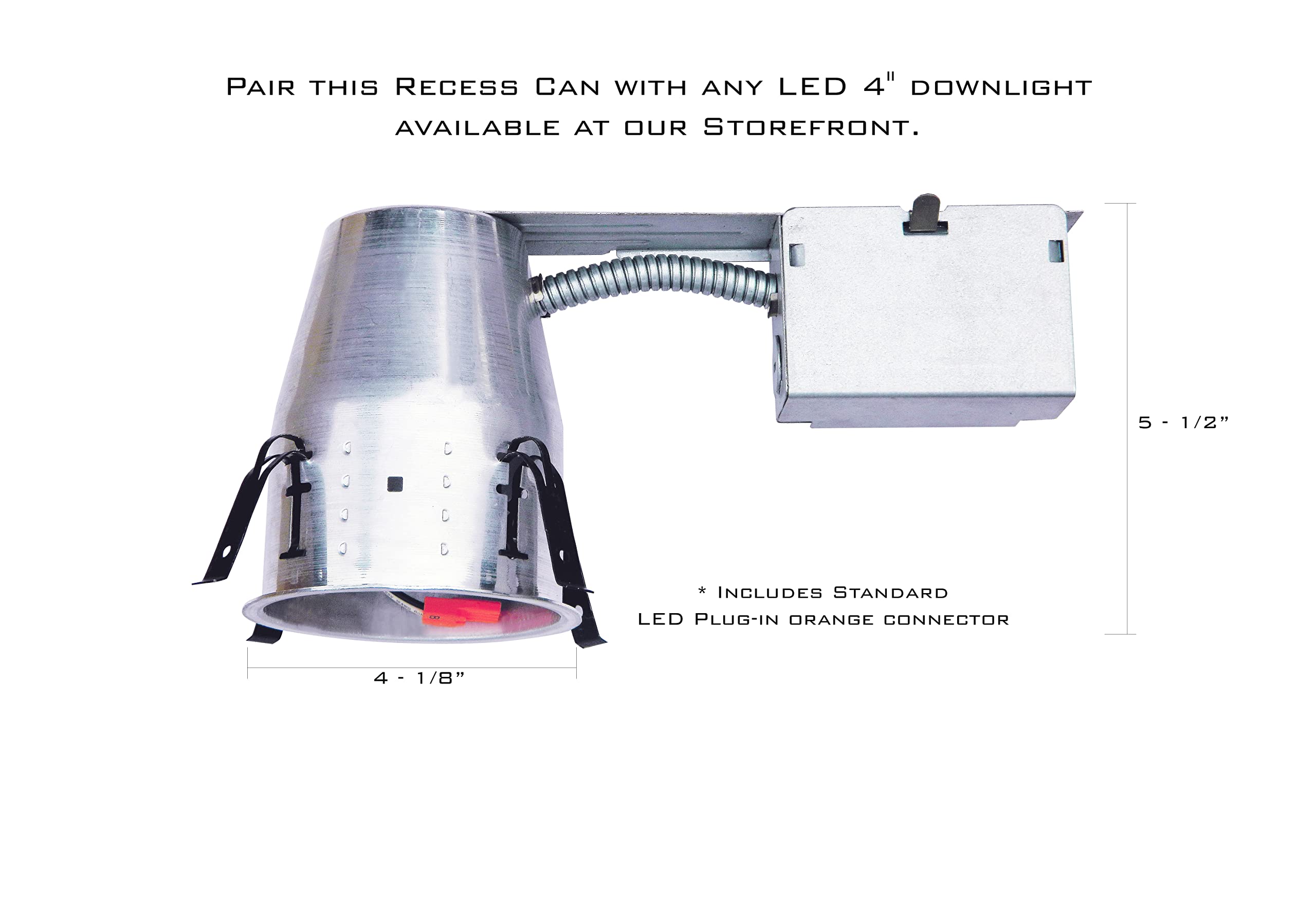 Elco E4LK98ICA The Koto System New Construction Recessed Housing for 4