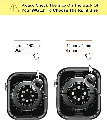 Miniatura 5 de Compatible con Apple Watch Band de 1.772 pulgadas, 1.732 pulgadas, 1.654 pulgadas, 1.614 pulgadas, 1.575 pulgadas, 1.496 pulgadas, para mujer,