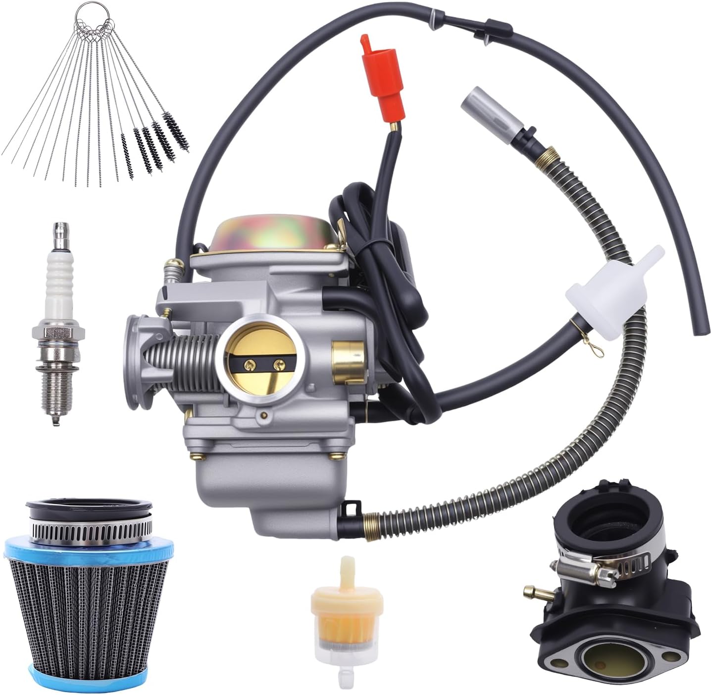 200cc Carburetor for American Sportworks Trail Wagon TW200 TW201 TW202 UTV ATV and Dongfang 200cc Go Kart DF200GKA Parts
