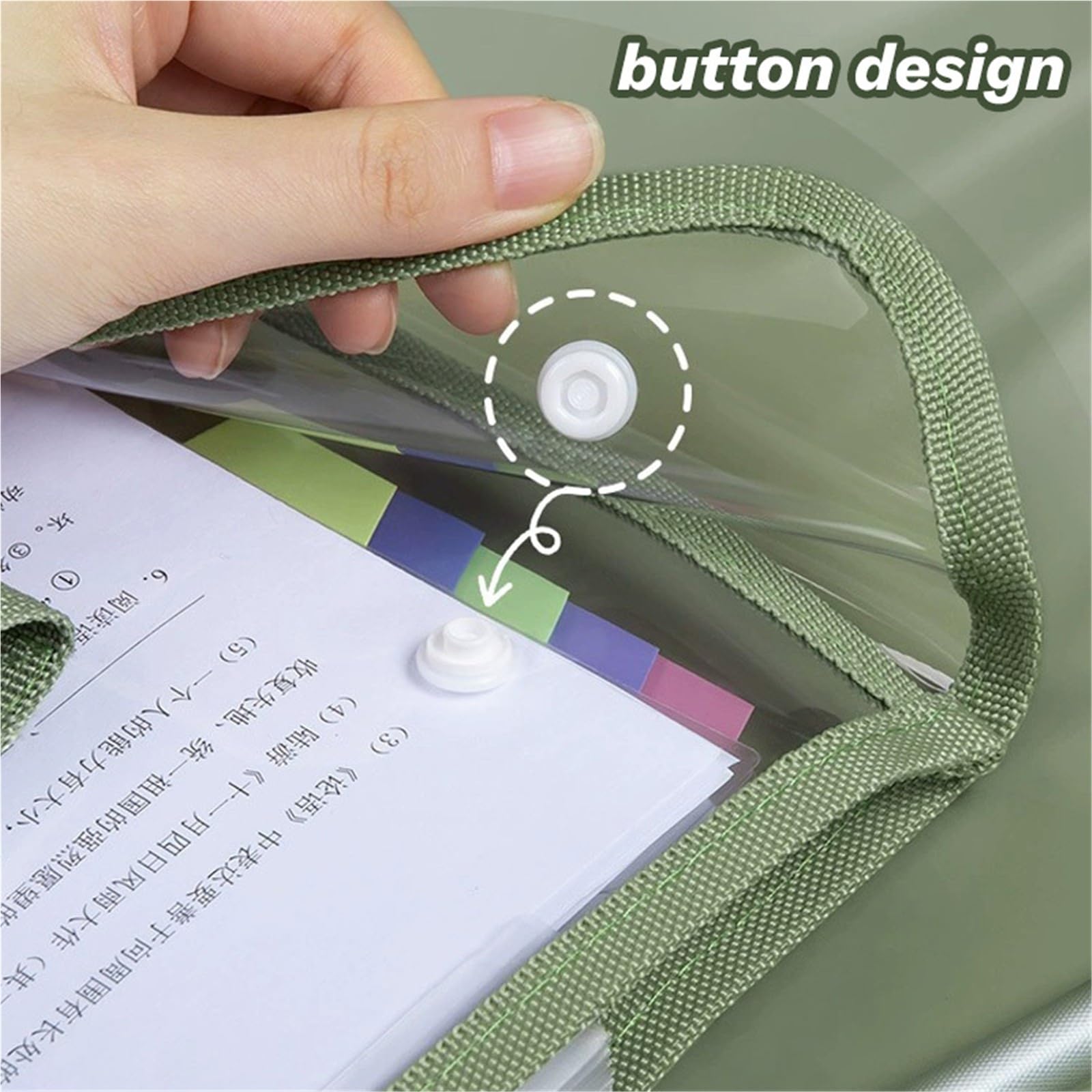 Fächermappe Accordion File Folder Organizer | 13-Pocket A4 Portable Expanding Waterproof Holder for School Office(Brown)