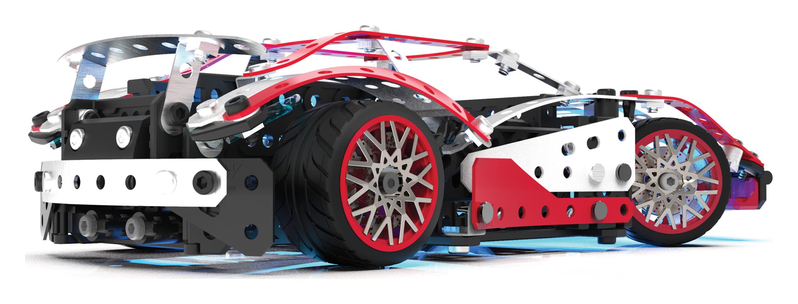 MECCANO, Multimodello da 25 Supercar motorizzata, Kit di Costruzioni con 347 Pezzi, Attrezzi e fari funzionanti - dai 10 Anni