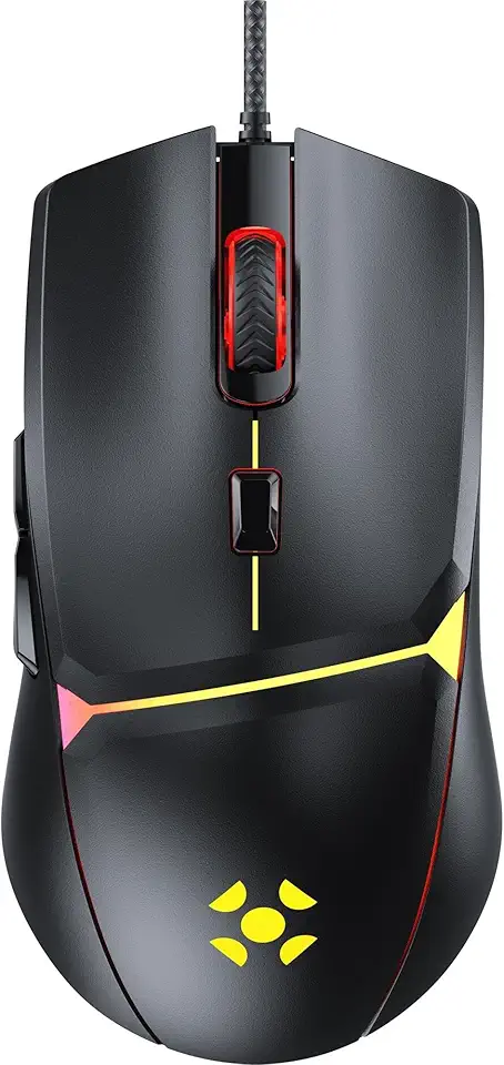 Mouse Gamer CRUSADER RGB 7200DPI Preto Fortrek G