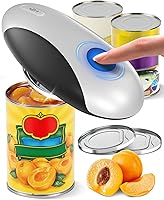 Zoomsnail Electric Can Opener: Rechargeable Automatic One-Touch with Smooth Edge & Magnetic Lid for Seniors Arthritis