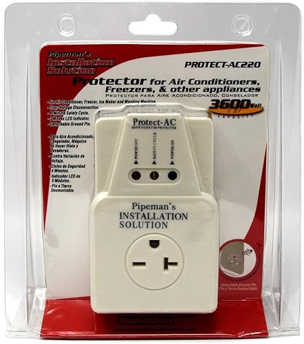 Miniatura 3 de NIPPON Protector contra sobretensiones de 220 V 3600 W para aire acondicionado y congeladores, blanco, PROTECT-AC220