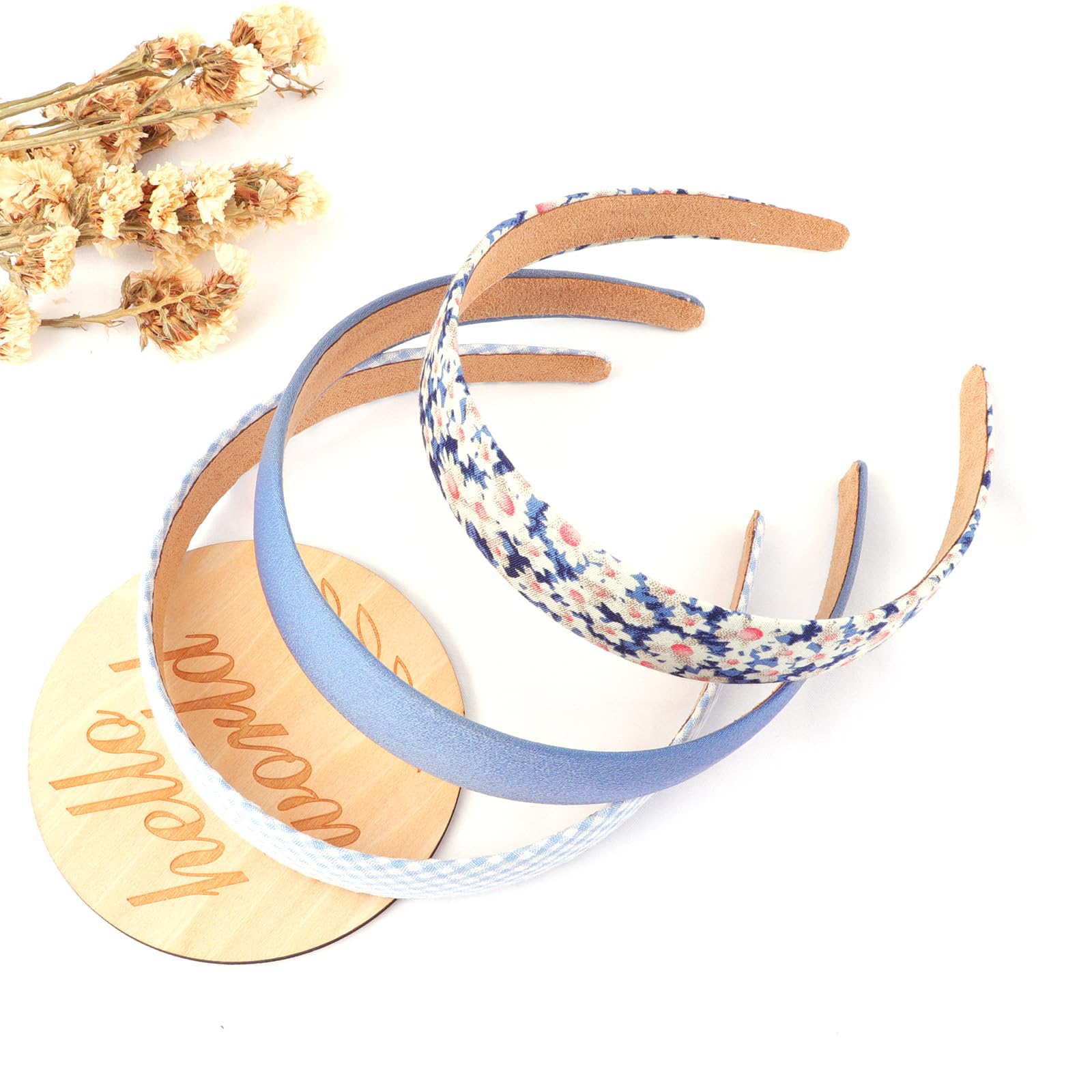 DRESHOW Diademas de Moda para Mujer de Perlas y Florales Antideslizante Acolchadas de Plástico Vintage Accesorios para el Cabello
