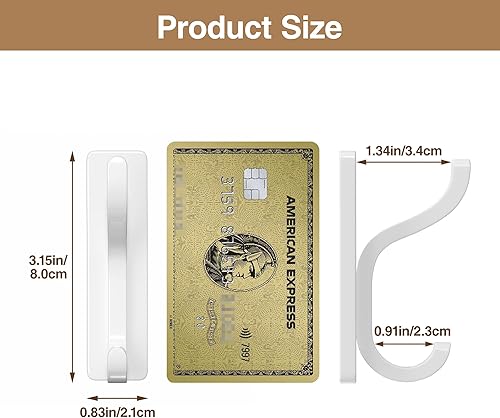 Miniatura 3 de pickpiff Paquete de 10 ganchos de pared autoadhesivos para colgar, sujeción fuerte de 13 libras, ganchos adhesivos para abrigos, toallas, bolsos,