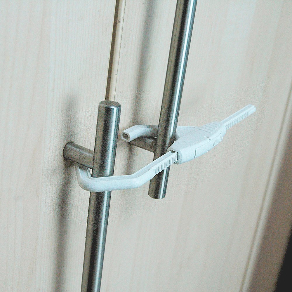 Safetots Double Cabinet Lock Single Pack, Child and Baby Safety, Baby Proofing, Secure Furniture Doors
