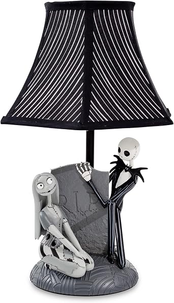 Nightmare Before Christmas Tim Burtons The Jack and Sally 15 Inch Table Lamp