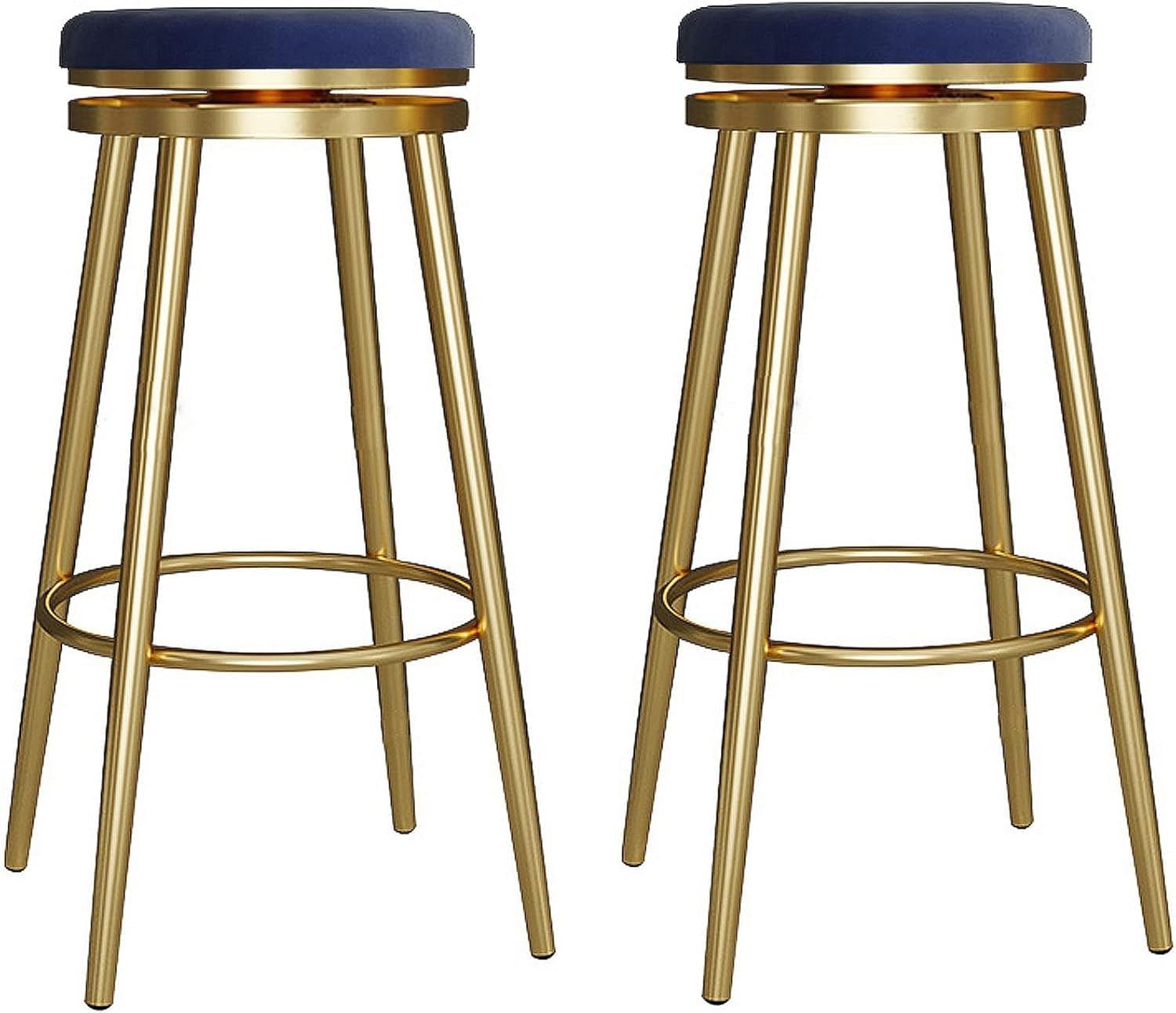 ZCEDZYSW Swivel Bar Stool, Counter Height Bar Stools with Metal Frame