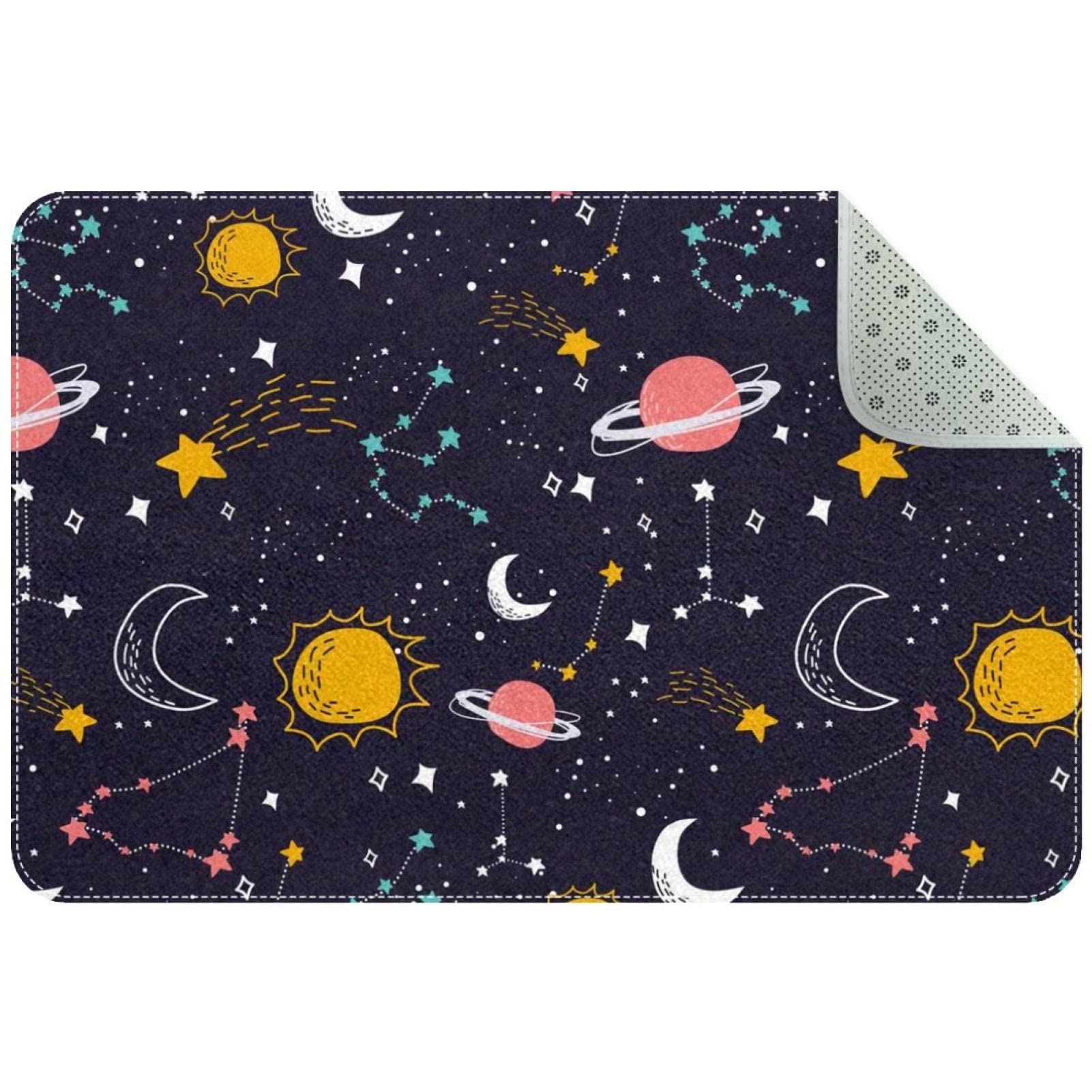 Felpudo de interior Zodiac absorbente y lavable a máquina, alfombra antideslizante de perfil bajo