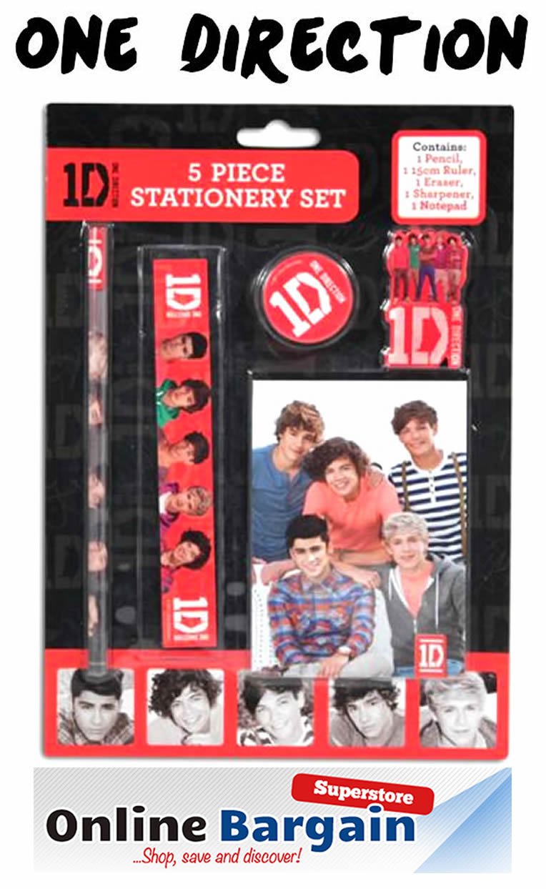 Oficjalne długopisy 1D ONE DIRECTION STATIONERY, ołówki, zestaw