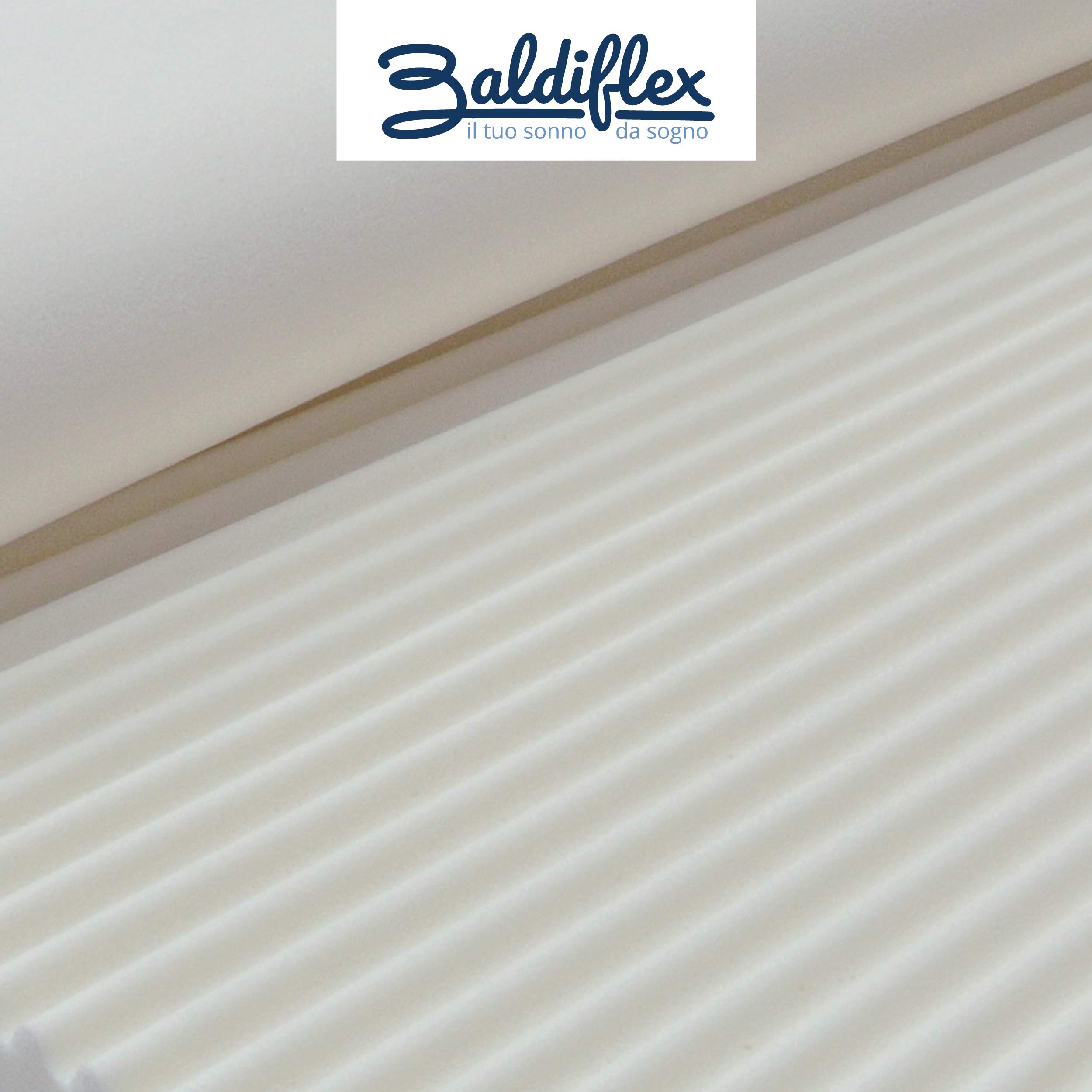 Baldiflex Emporio Topper Correttore Materasso Matrimoniale in Memory Foam Wave, Fodera in Maxicool Sfoderabile, ergonomico, antiacaro, 160 x 200 cm h 10 cm
