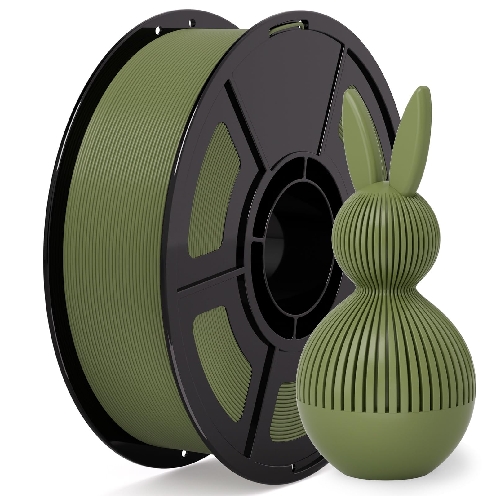 3D Printer Filament PLA Olive Green 30-300mm/s for Bambu Lab AMS,AMSLite