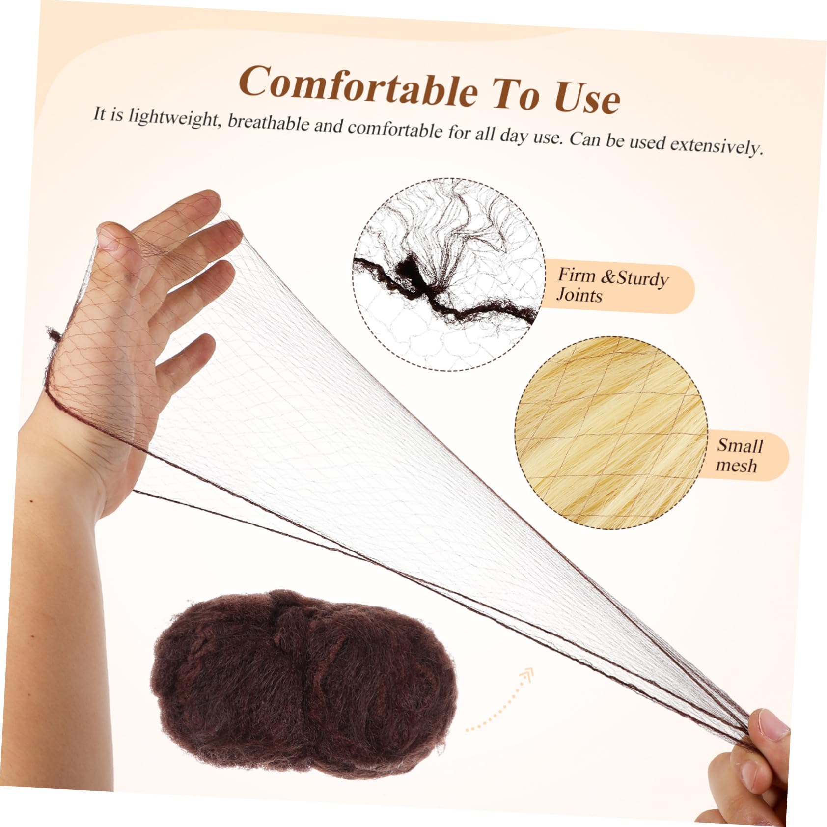 Healeved 400stücke Unsichtbare Haarnetze Aus Elastischem Mesh Für Ballettfrisuren Kaffee Wiederverwendbar Für Tänzerinnen Stewardessen Und Berufstätige