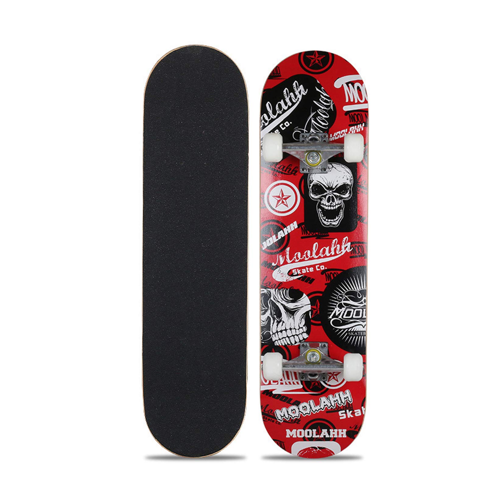 Skateboards 7 couches en érable double kick deck rigide pour durer