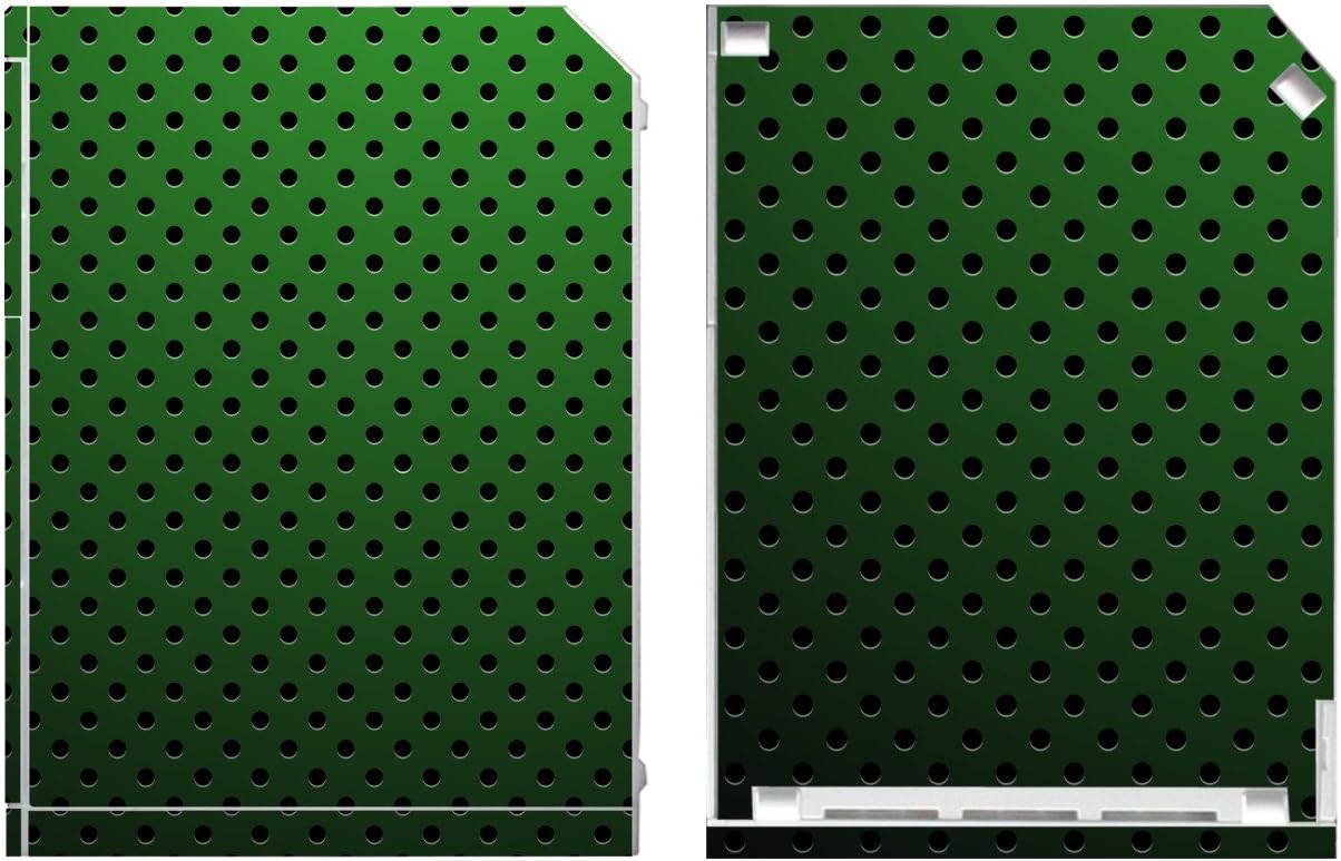 'Disagu Design Skin for Nintendo Wii stehend – Motif Perforated Steel Optik Grün