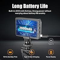 Vista 4 de Luz LED para selfie, luz de llenado de teléfono portátil con clip, ajuste de brillo de 10 niveles, CRI 95+, 3 modos de luz regulables, batería