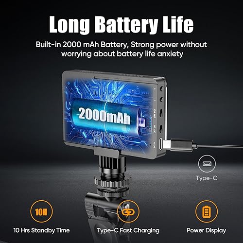 Miniatura 4 de Luz LED para selfie, luz de llenado de teléfono portátil con clip, ajuste de brillo de 10 niveles, CRI 95+, 3 modos de luz regulables, batería