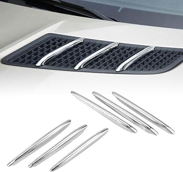 Front Luxurious Hood Vent Molding Fins for Mercedes Benz R172 SLK SLC 11-19