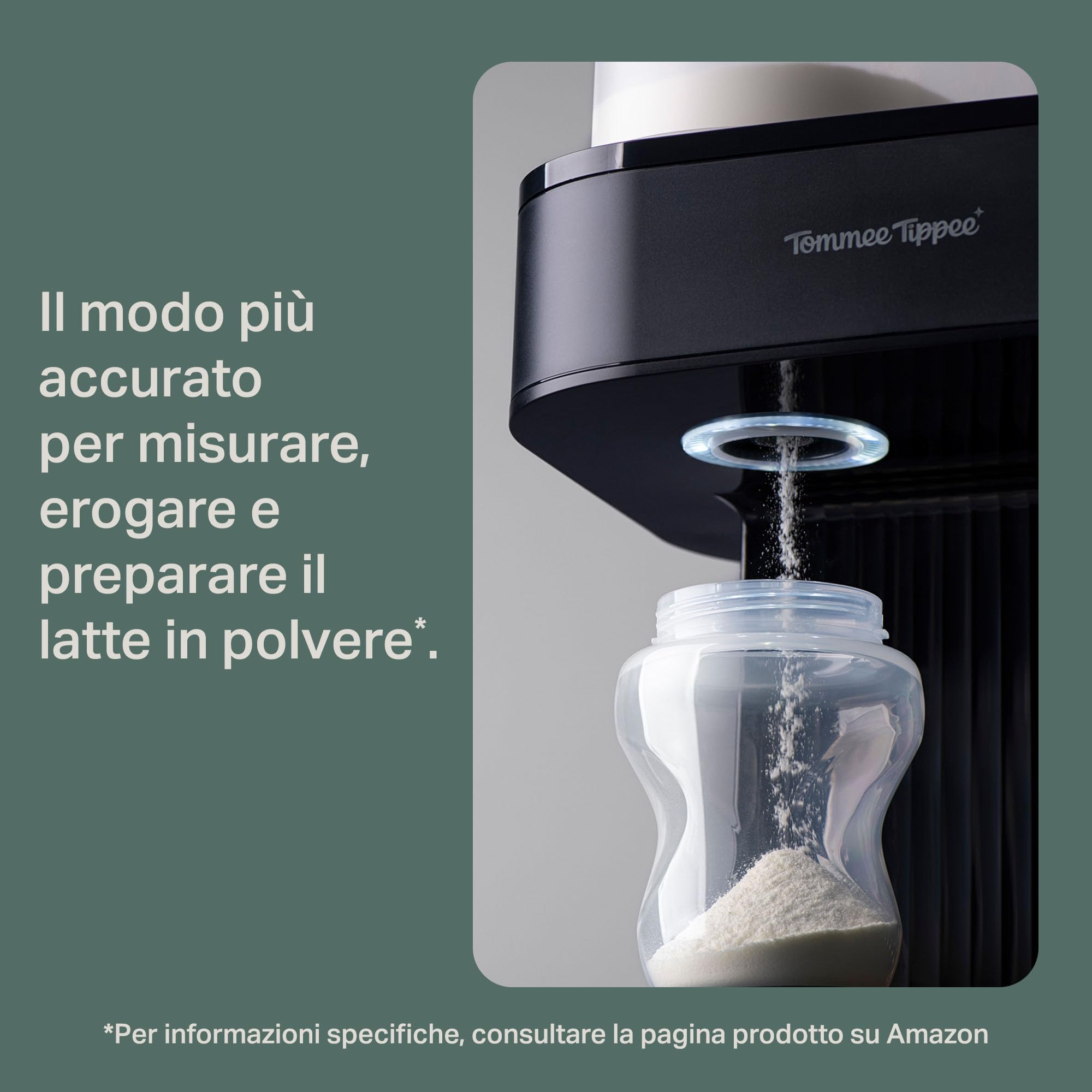 Tommee Tippee Perfect Prep Pro, Dosatore di latte in polvere e sistema di preparazione biberon con filtro dell’acqua antibatterico e supporto personalizzato tramite app