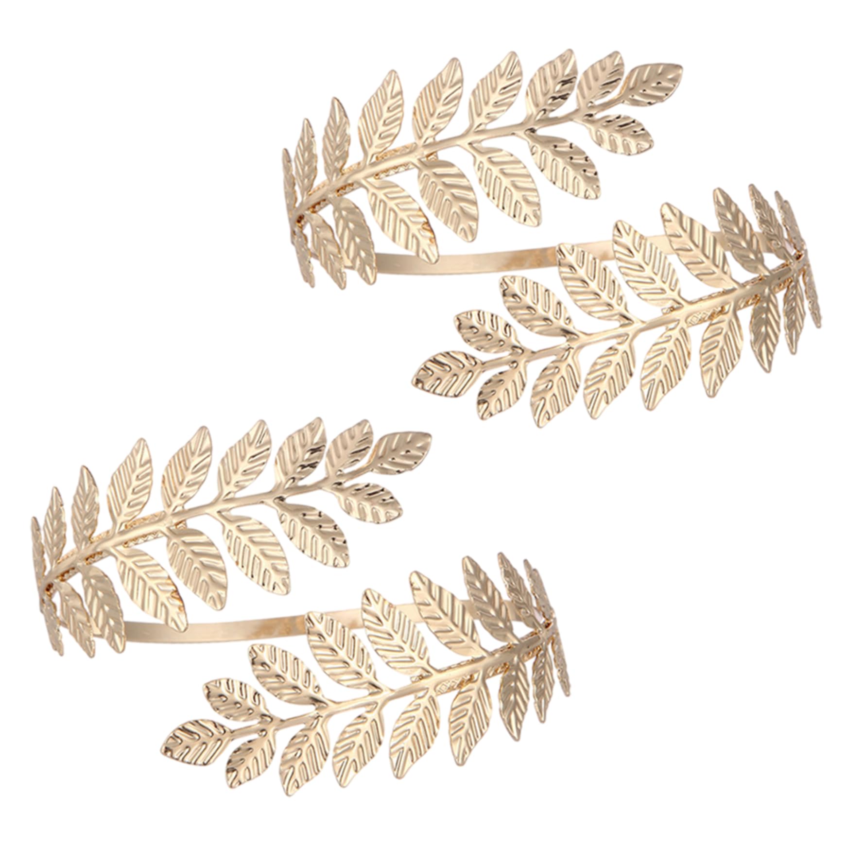 Licsaliwe Pulsera de puño de Brazo de Diosa Griega para Mujer, joyería Superior de Envoltura de Brazo de Hoja de Oro, Brazalete Nupcial Romano para