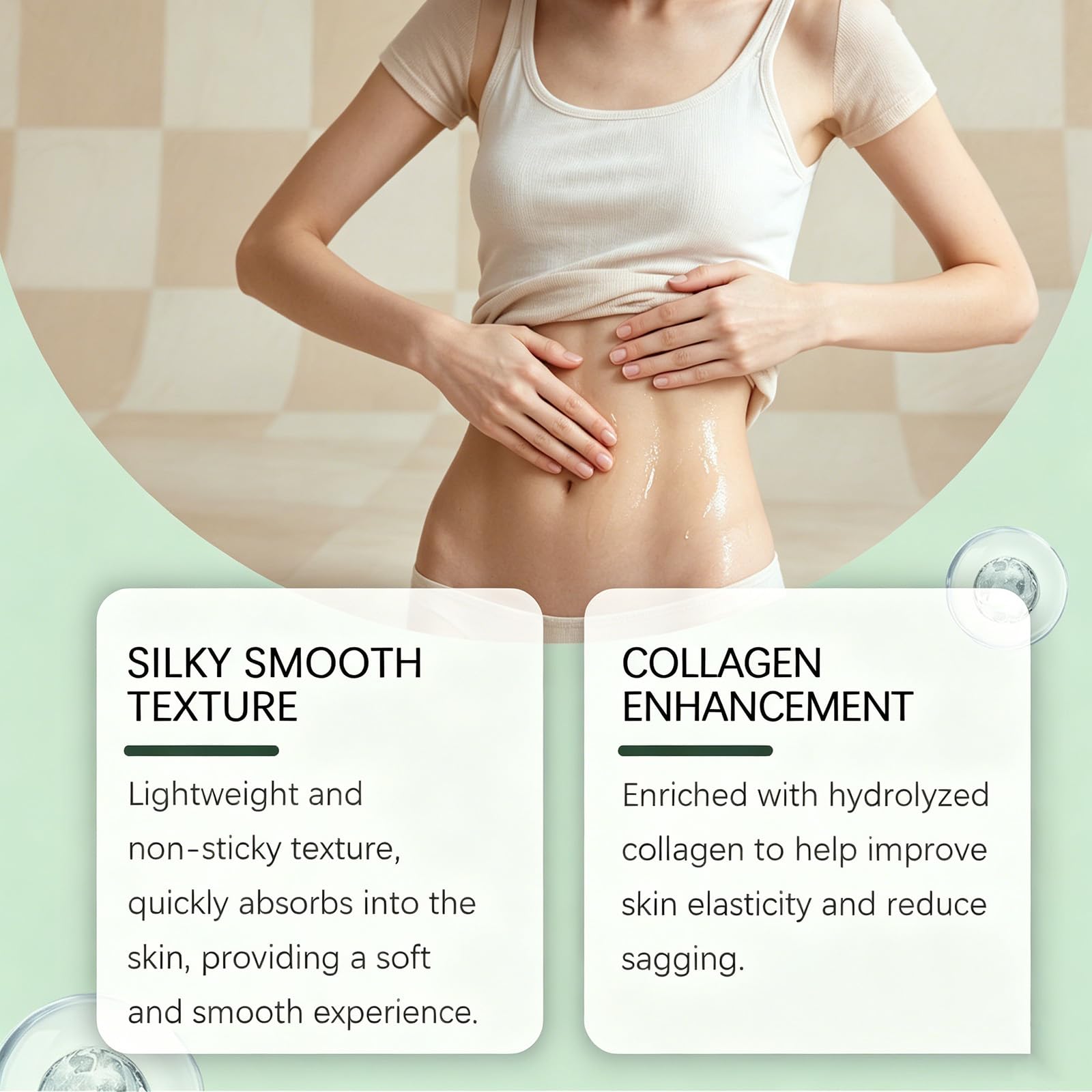 Collagen Lifting Body Oil für Hautstraffung & Straffung, Cellulite-Massageöl, Collagen Anti-Falten-Straffungs-Körperöl, feuchtigkeitsspendende für trockene, locker aussehende Haut. (6pcs)