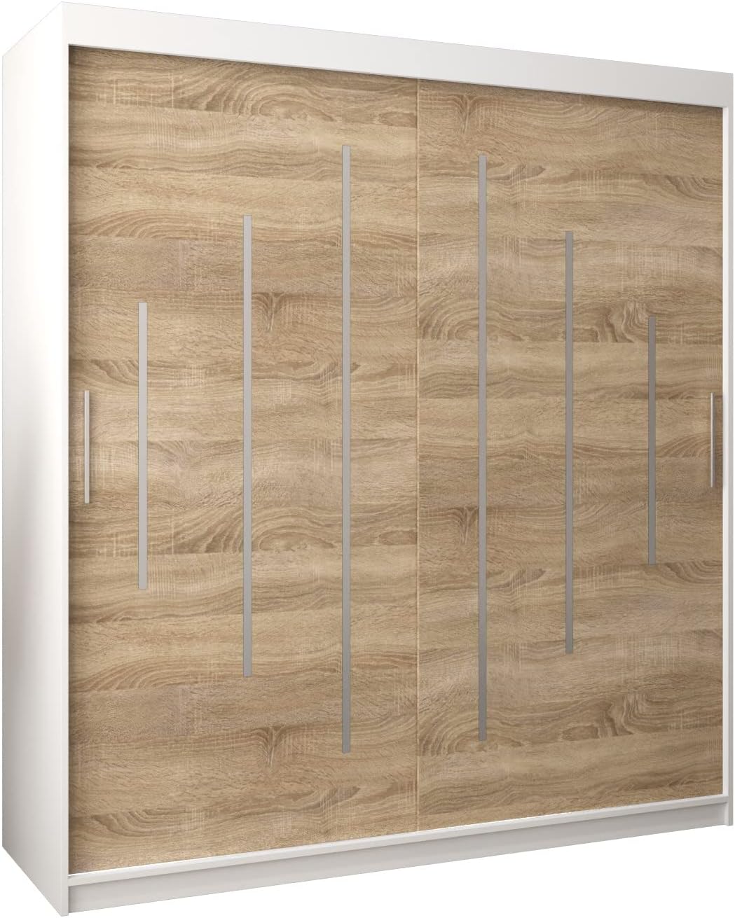 ABIKSMEBLE Armoire à Portes coulissantes York 180 Armoire avec Tringle