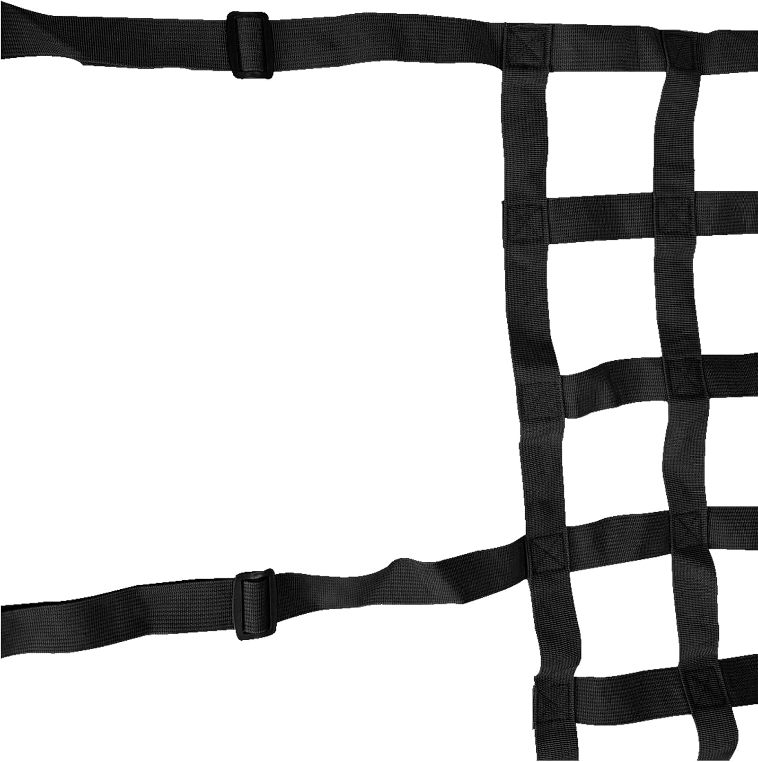 Car Front Rear Partition Barrier Net Replacement for Wrangler JK JL Unlimited 2007-2023 Gladiator JT Truck 2 Door 4 Door Pet Safe Drive (Black)