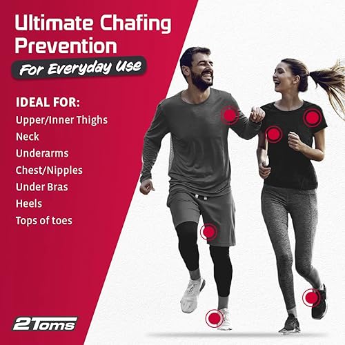 Miniatura 2 de 2Toms SportShield Xtra, prevención calmante contra rozaduras durante todo el día, protección impermeable contra rozaduras de muslos e irritación de