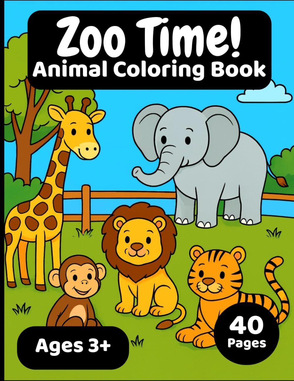 Zoo Time!: Animal Coloring Book