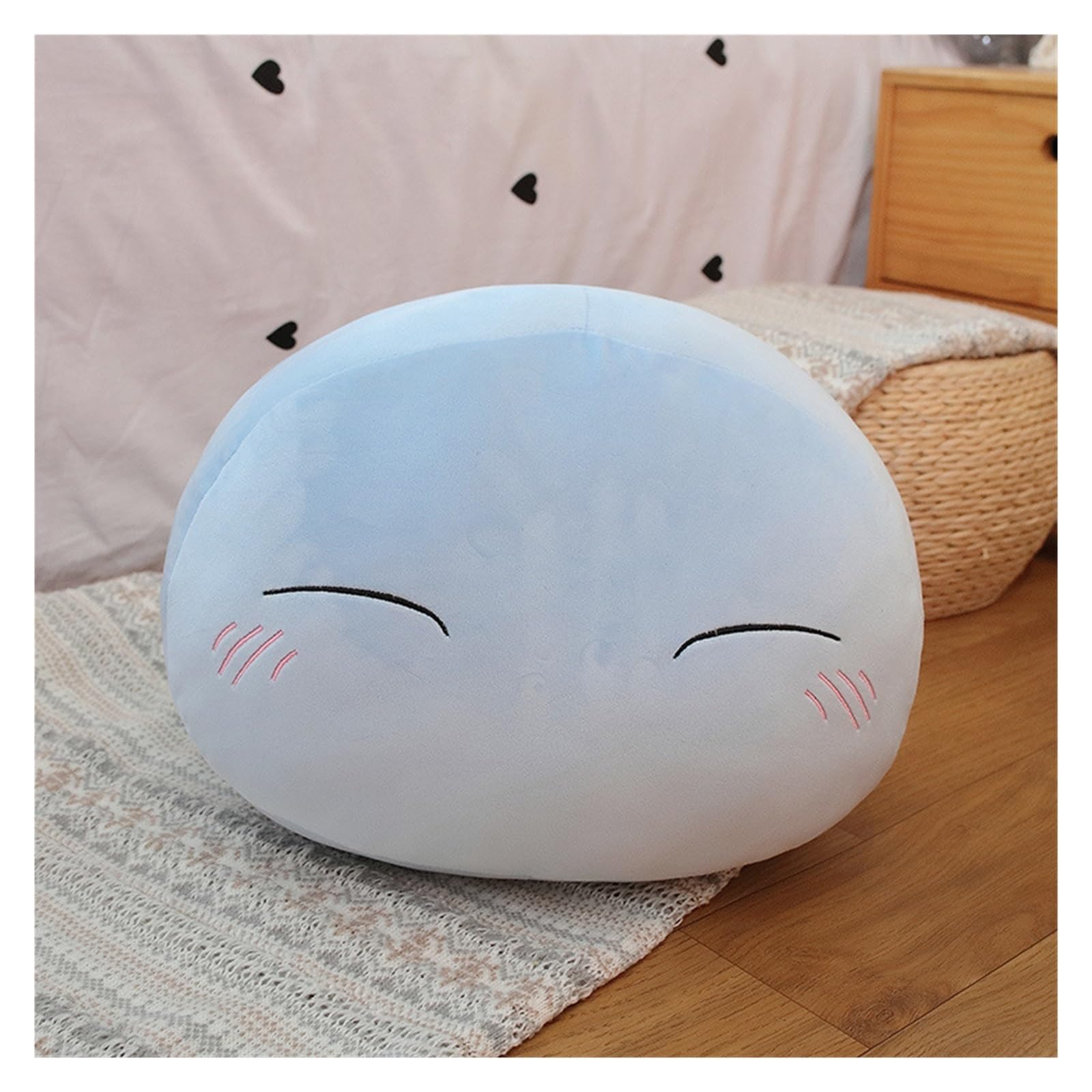 TOPLITHE Slime Plush Pillow, That Time I Got Reincarnated As A Slime Plushie Toy Rimuru Stuffed Pillow Gift for Boys Girls Fans(Color C,28CM/11IN)