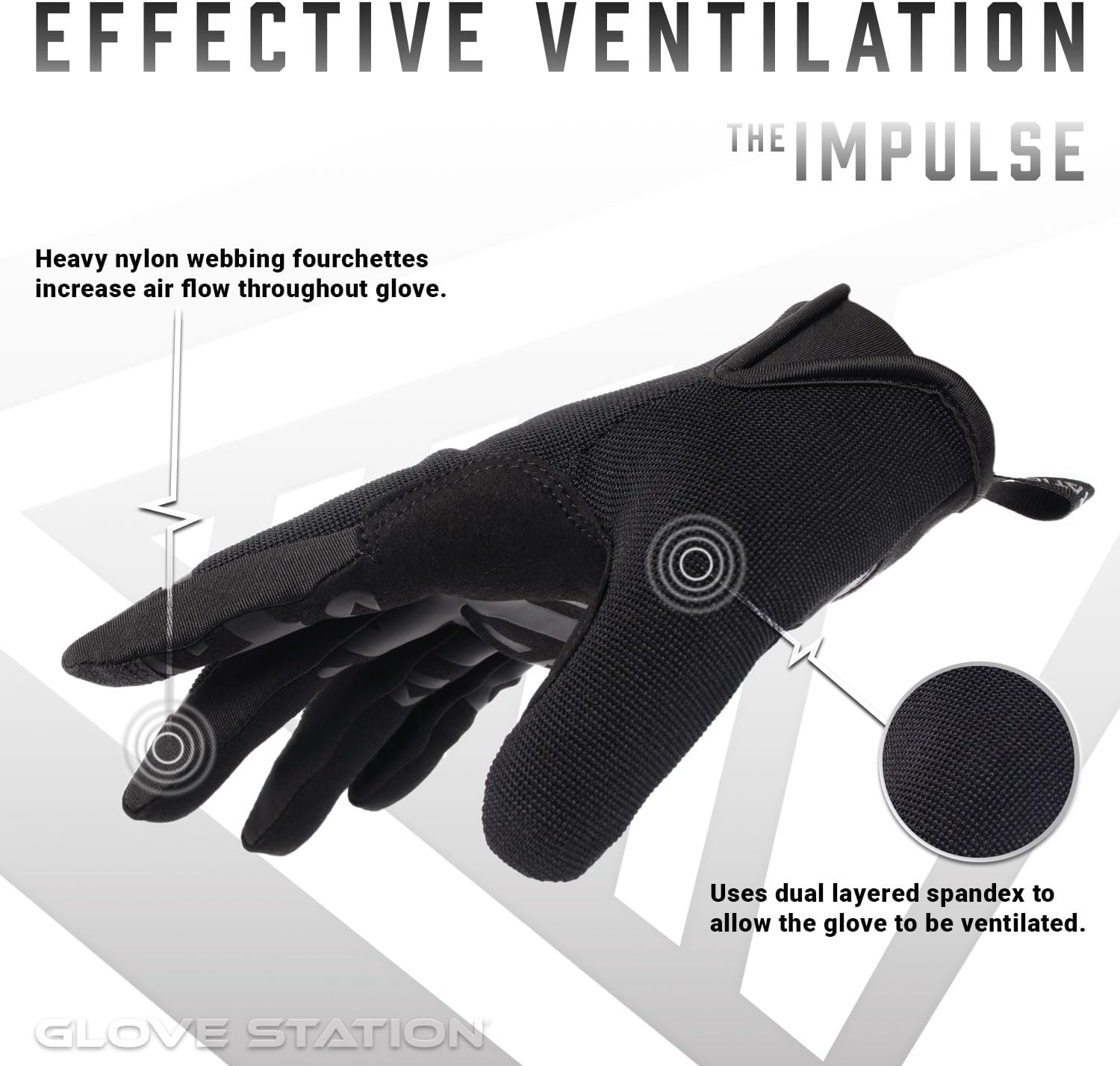 Glove Station The Impulse 1.0 Tactical Gloves for Men with Touchscreen Compatibility – Suede Leather & Spandex Shooting Gloves for Motorcycle, Airsoft, Paintball & Work Use