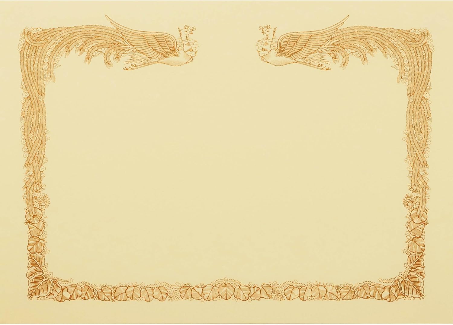 キングコーポレーション 賞状用紙 A3 ワイド 横枠 雲なし クリーム 100枚 No.26 250206