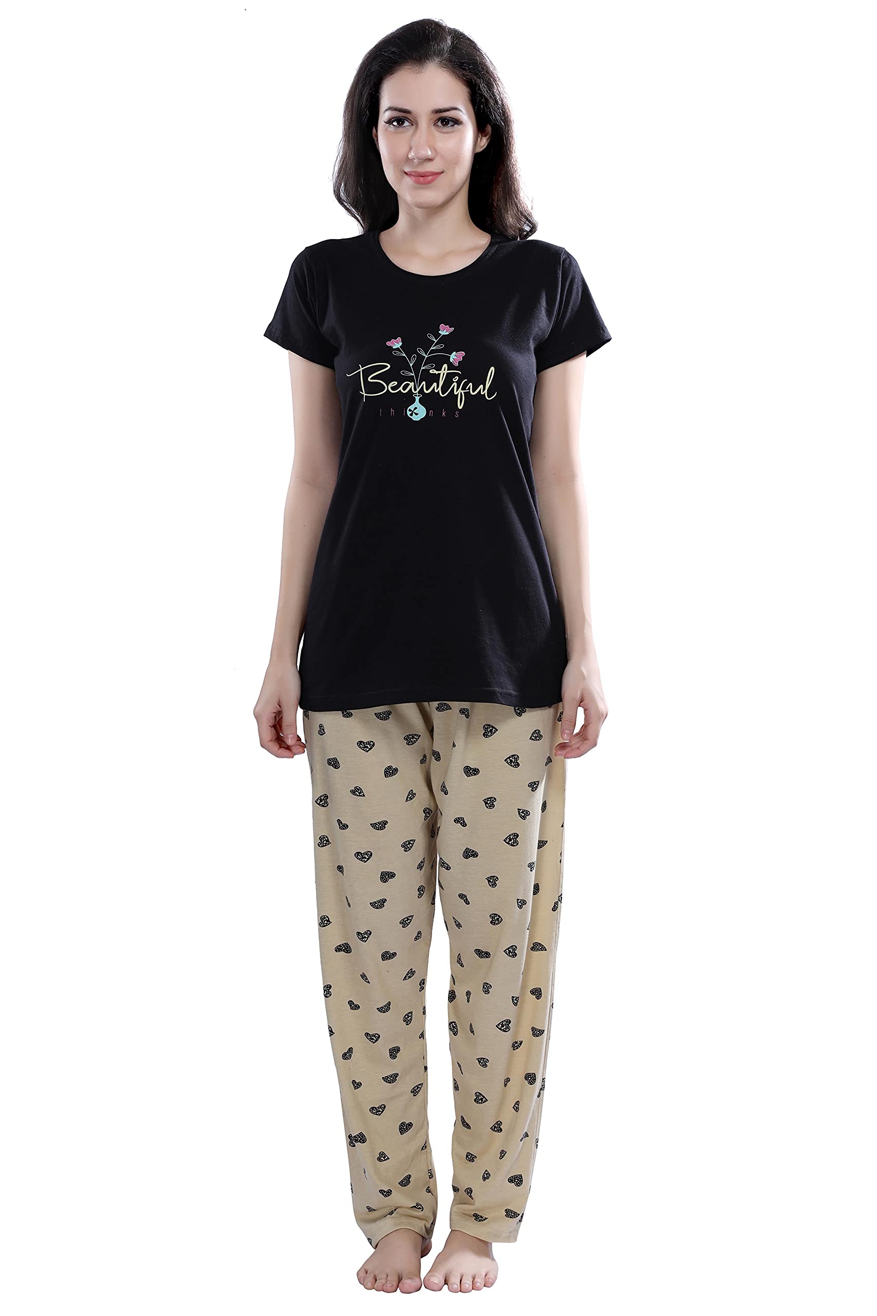 soulemo Women's Cotton Printed Night Suit Pack of 1-picture-25