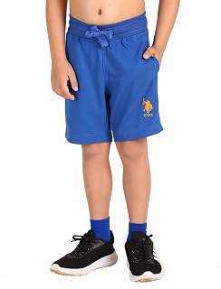 U.S. Polo Assn. Boy's Cotton Heathered IKSA Shorts (Pack of 1) Price In India