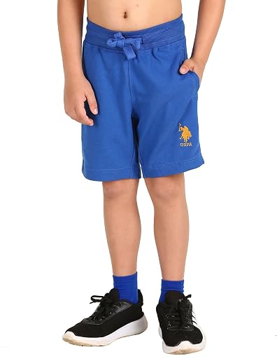 U.S. Polo Assn. Boy's Cotton Heathered IKSA Shorts (Pack of 1)
