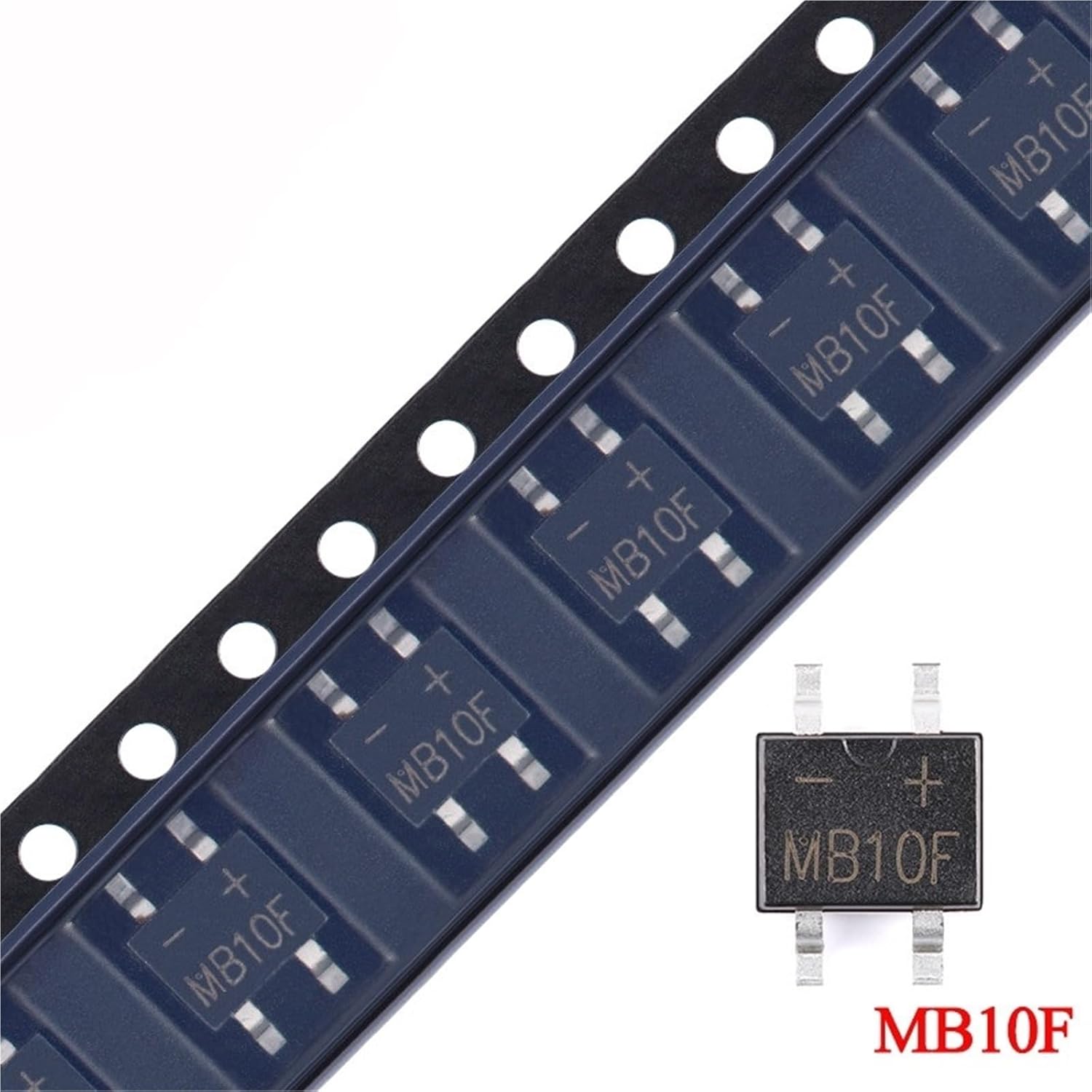 MB10F MB10 1000V 800mA 0.8A Diode Bridge Stack Rectifier SMD IC 10/20/50Pcs(10 Pieces)