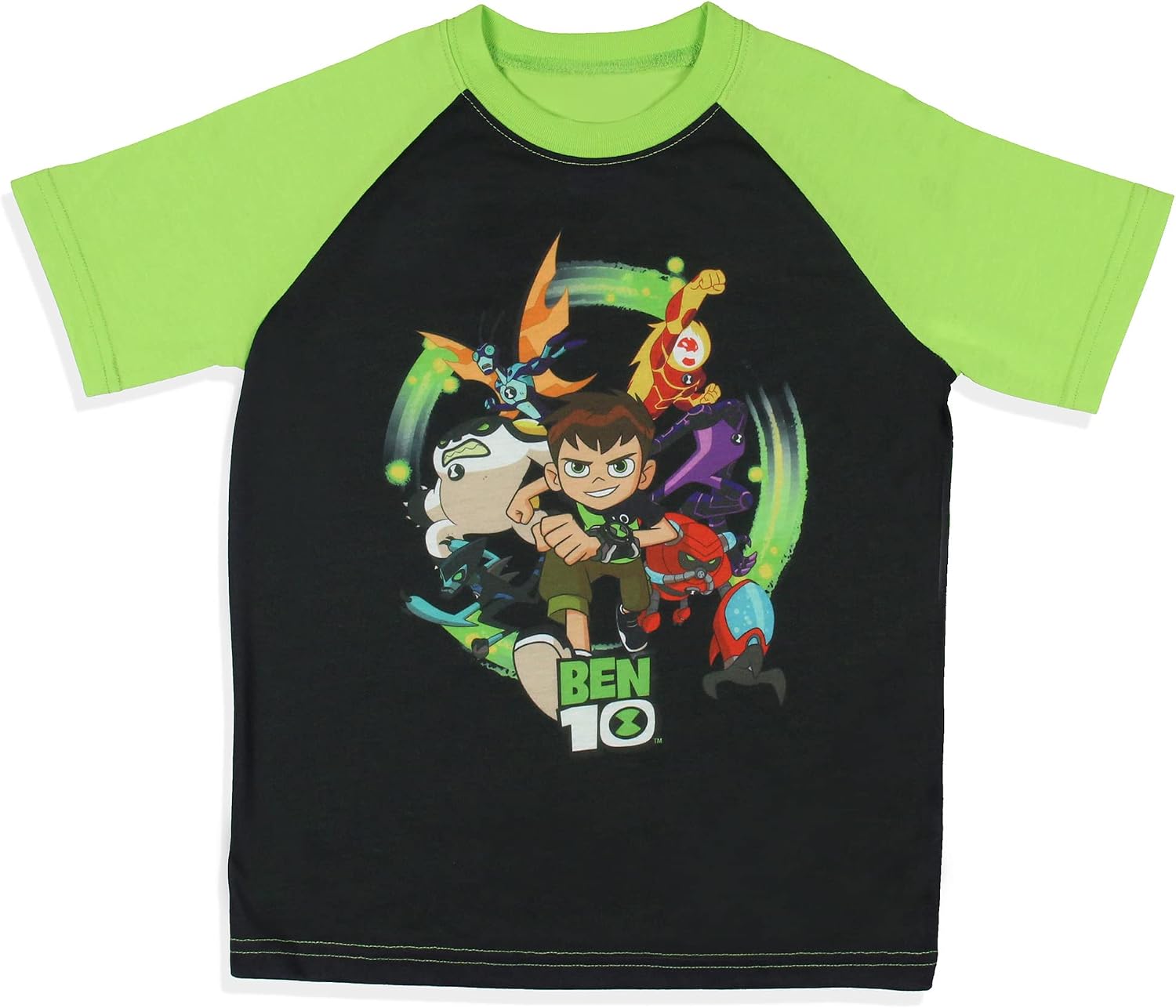 INTIMO Ben 10 Boys' Cartoon TV Series Omnitrix Characters Aliens Sleep Pajama Set Shorts
