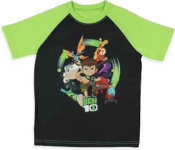 INTIMO Ben 10 Boys' Cartoon TV Series Omnitrix Characters Aliens Sleep Pajama Set Shorts