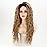 Fencca Long Curly Wavy Wig Honey Blonde Wigs for Women Brown with Highlights Curly Wig Loose Wave Hair Glueless Heat Resistant Synthetic Wig Brown mixed Blonde Wigs for Daily Party Use