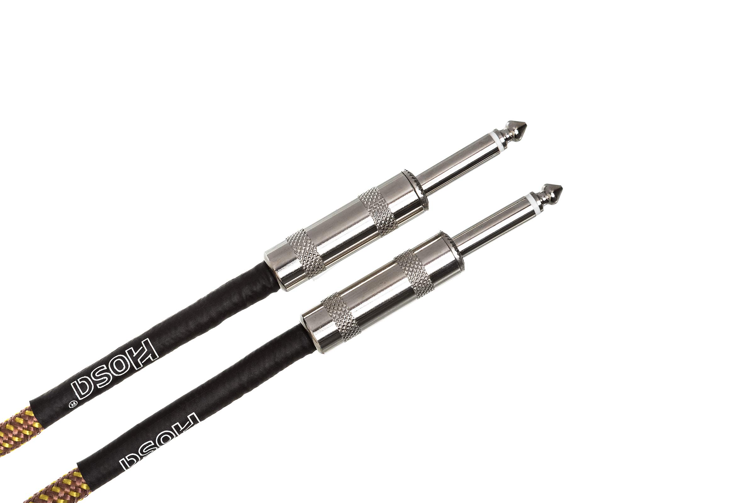 Cavo Chitarra Hosa GTR-518 18 Piedi Dritto 6,35 Mm Tessuto In Tweed Conduttore OFC