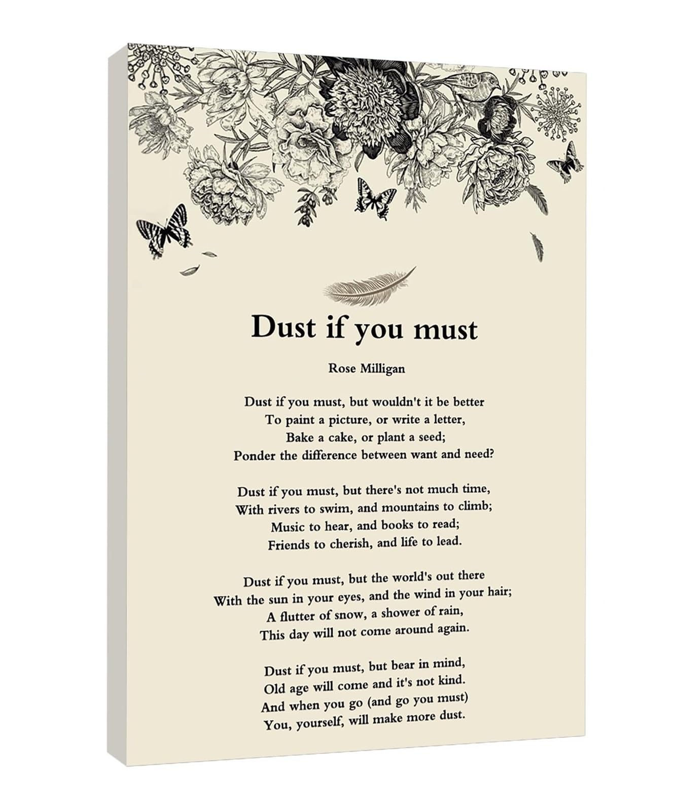 RNUMLIGH Motivational Quote Poster - Feather & Butterfly Art Print with Uplifting Words for Home or Office - Inspirational Wall Decor(Framed,08x12inch(20x30cm))
