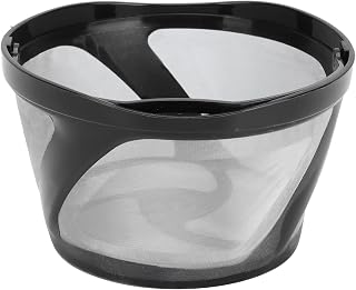 Aramox Kaffefilterkorgkopp med 100 Filterpapper Rostfritt Stål PP Kaffedroppare Återanvändbart Nätfilter för K Essentials K Hemmakontor