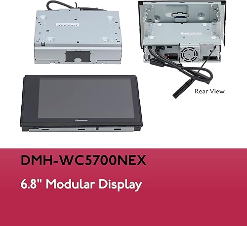 Miniatura 2 de Pioneer DMH-WC5700NEX - Estéreo de automóvil de 6.8 pulgadas, receptor multimedia con Apple CarPlay inalámbrico o con cable, Android Auto, manos