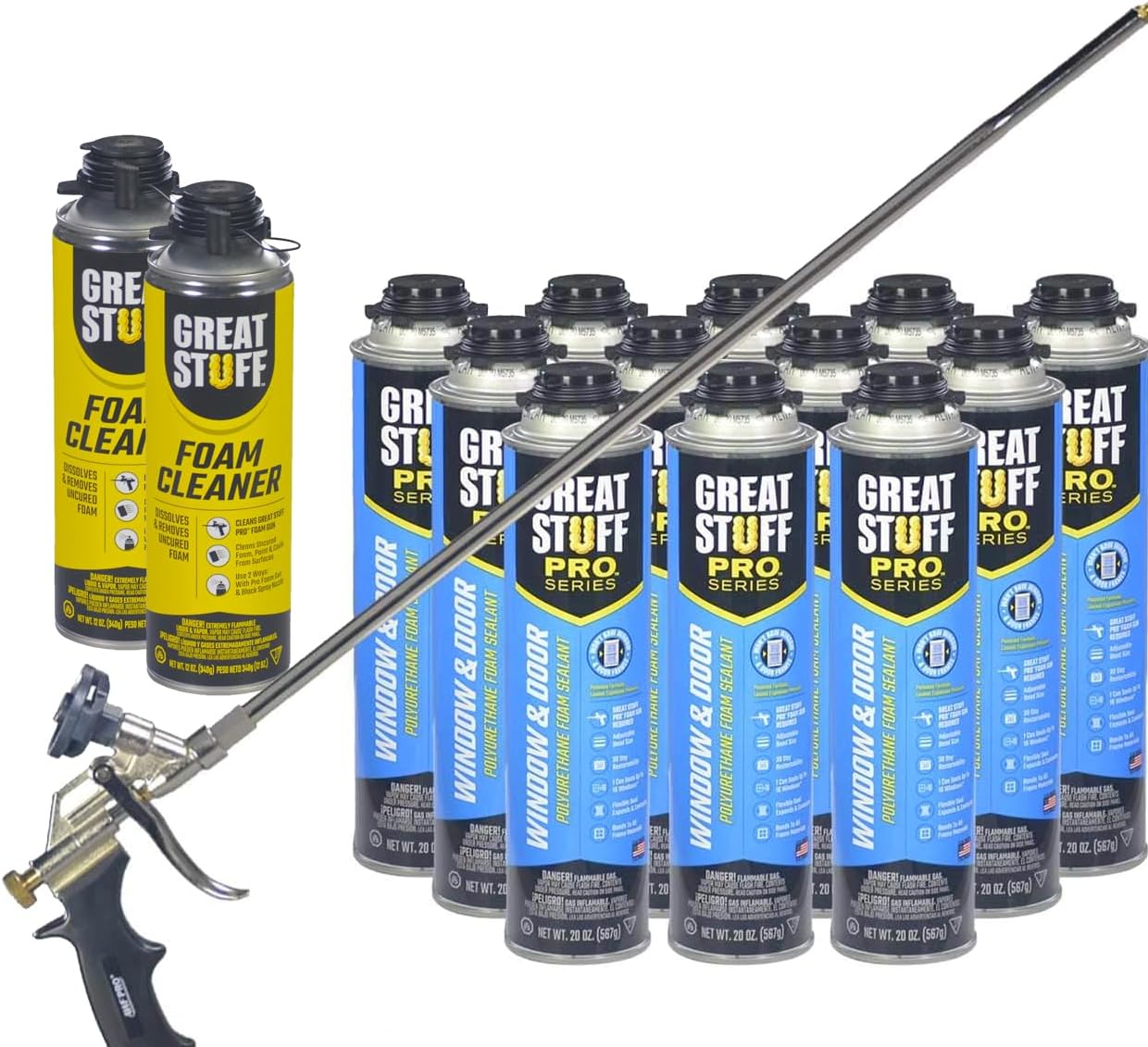 GREAT STUFF PRO Window and Door Polyurethane Foam Sealant. Air Tight, Water Resistant Seal
